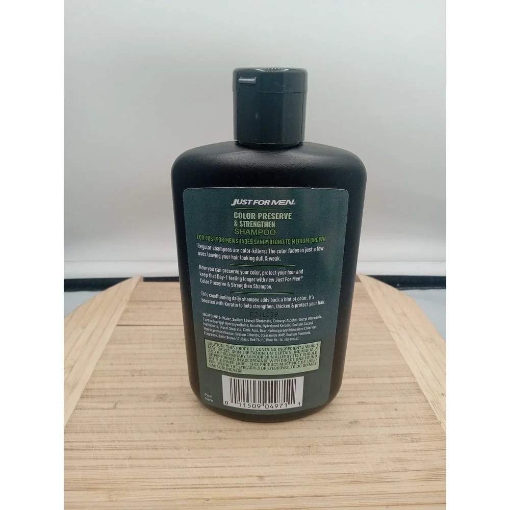 Just For Men Color Preserve & Strengthen Shampoo -‎ 8 oz, Light Shades
